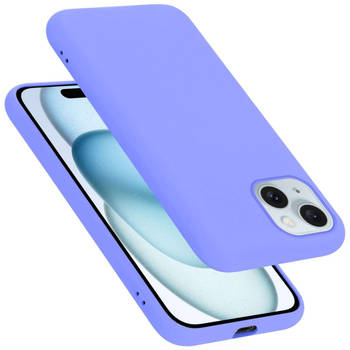 Cadorabo Hoesje geschikt voor Apple iPhone 15 PLUS Case in LIQUID LICHT PAARS - Beschermhoes TPU silicone Cover