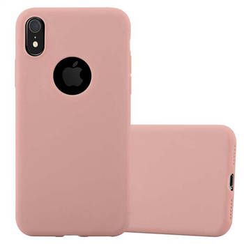 Cadorabo Hoesje geschikt voor Apple iPhone XR in CANDY ROZE - Beschermhoes TPU silicone Case Cover