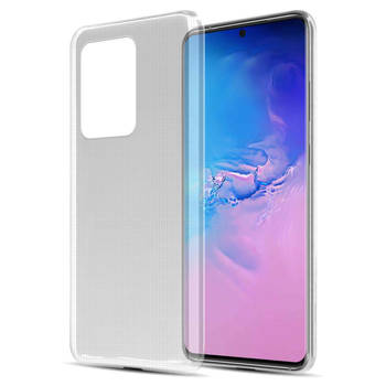 Cadorabo Hoesje geschikt voor Samsung Galaxy S20 ULTRA in VOLLEDIG TRANSPARANT - Beschermhoes Cover gemaakt van TPU