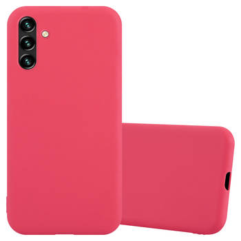 Cadorabo Hoesje geschikt voor Samsung Galaxy A13 5G in CANDY ROOD - Beschermhoes TPU silicone Case Cover