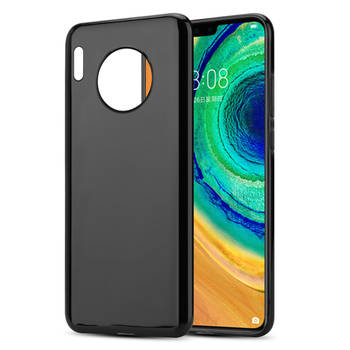 Cadorabo Hoesje geschikt voor Huawei MATE 30 in ZWART - Beschermhoes Cover gemaakt van TPU Silicone Case