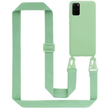 Cadorabo Mobiele telefoon ketting geschikt voor Samsung Galaxy S20 PLUS Hoesje in LIQUID LICHT GROEN - Silicone