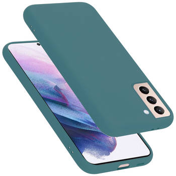 Cadorabo Hoesje geschikt voor Samsung Galaxy S21 PLUS Case in LIQUID GROEN - Beschermhoes TPU silicone Cover