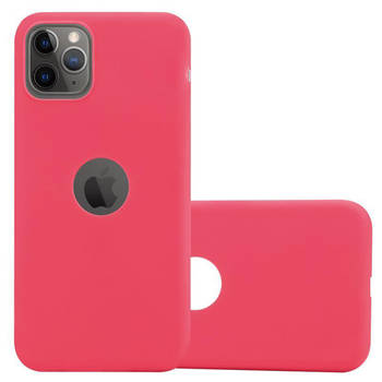 Cadorabo Hoesje geschikt voor Apple iPhone 11 PRO MAX in CANDY ROOD - Beschermhoes TPU silicone Case Cover