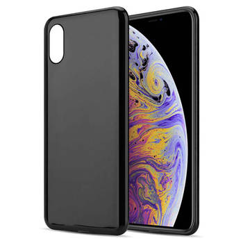 Cadorabo Hoesje geschikt voor Apple iPhone XS MAX in ZWART - Beschermhoes Cover gemaakt van TPU Silicone Case