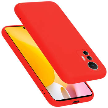 Cadorabo Hoesje geschikt voor Xiaomi 12 LITE Case in LIQUID ROOD - Beschermhoes TPU silicone Cover