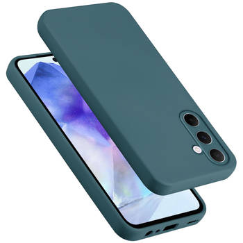 Cadorabo Hoesje geschikt voor Samsung Galaxy A55 Case in LIQUID GROEN - Beschermhoes TPU silicone Cover