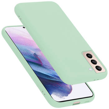 Cadorabo Hoesje geschikt voor Samsung Galaxy S21 PLUS Case in LIQUID LICHT GROEN - Beschermhoes TPU silicone Cover