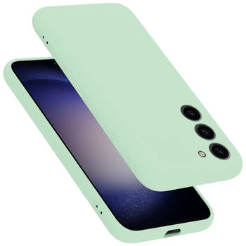 Cadorabo Hoesje geschikt voor Samsung Galaxy S24 PLUS Case in LIQUID LICHT GROEN - Beschermhoes TPU silicone Cover