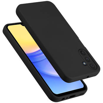 Cadorabo Hoesje geschikt voor Samsung Galaxy A15 Case in LIQUID ZWART - Beschermhoes TPU silicone Cover