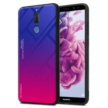 Cadorabo Hoesje geschikt voor Huawei MATE 10 LITE in PAARS - ROOD - Tweekleurige beschermhoes TPU-silicone Case Cover