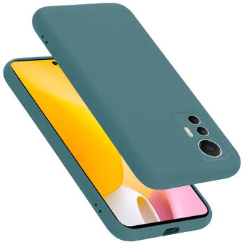 Cadorabo Hoesje geschikt voor Xiaomi 12 LITE Case in LIQUID GROEN - Beschermhoes TPU silicone Cover