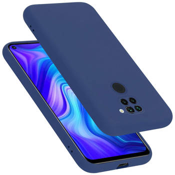 Cadorabo Hoesje geschikt voor Xiaomi RedMi NOTE 9 Case in LIQUID BLAUW - Beschermhoes TPU silicone Cover