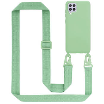 Cadorabo Mobiele telefoon ketting geschikt voor Samsung Galaxy A22 4G / M22 / M32 4G Hoesje in LIQUID LICHT GROEN -