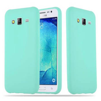 Cadorabo Hoesje geschikt voor Samsung Galaxy J5 2015 in CANDY BLAUW - Beschermhoes TPU silicone Case Cover