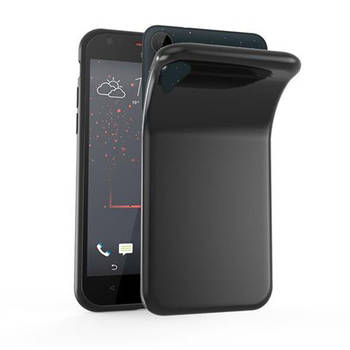 Cadorabo Hoesje geschikt voor HTC Desire 10 LIFESTYLE / Desire 825 in ZWART - Beschermhoes Cover gemaakt van TPU