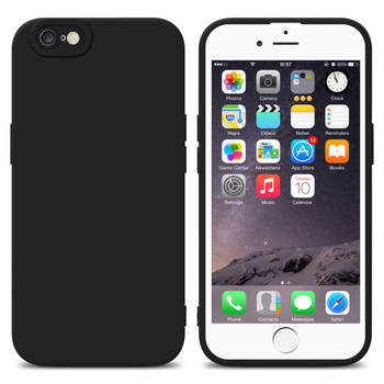 Cadorabo Hoesje geschikt voor Apple iPhone 6 PLUS / 6S PLUS in FLUID ZWART - Beschermhoes TPU silicone Cover Case