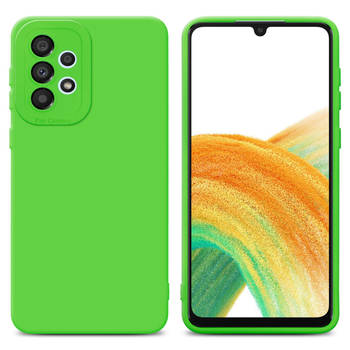 Cadorabo Hoesje geschikt voor Samsung Galaxy A72 4G / 5G in FLUID GROEN - Beschermhoes TPU silicone Cover Case