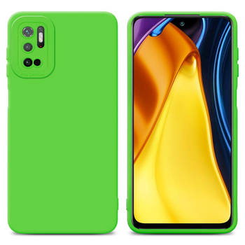 Cadorabo Hoesje geschikt voor Xiaomi RedMi NOTE 10 5G / POCO M3 PRO 5G in FLUID GROEN - Beschermhoes TPU silicone Cover