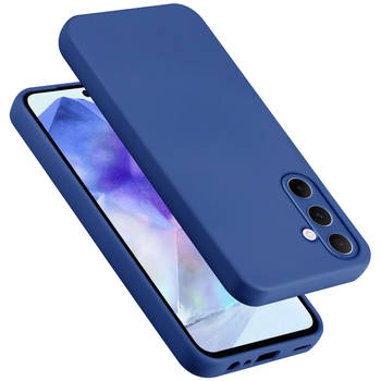 Cadorabo Hoesje geschikt voor Samsung Galaxy A55 Case in LIQUID BLAUW - Beschermhoes TPU silicone Cover