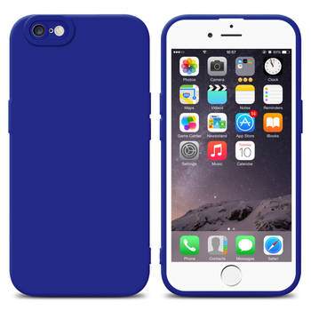 Cadorabo Hoesje geschikt voor Apple iPhone 6 / 6S in FLUID BLAUW - Beschermhoes TPU silicone Cover Case