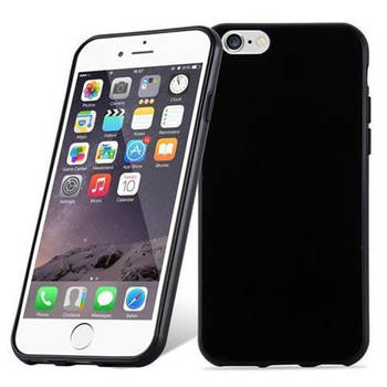 Cadorabo Hoesje geschikt voor Apple iPhone 6 PLUS / 6S PLUS in ZWART - Beschermhoes Cover gemaakt van TPU Silicone Case