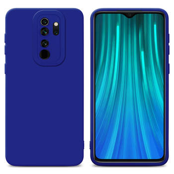 Cadorabo Hoesje geschikt voor Xiaomi RedMi NOTE 8 PRO in FLUID BLAUW - Beschermhoes TPU silicone Cover Case