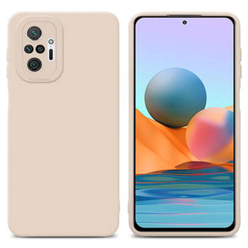 Cadorabo Hoesje geschikt voor Xiaomi RedMi NOTE 10 PRO in FLUID CREAM - Beschermhoes TPU silicone Cover Case