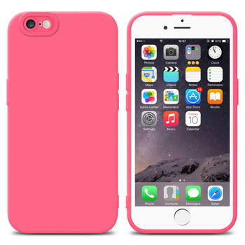 Cadorabo Hoesje geschikt voor Apple iPhone 6 PLUS / 6S PLUS in FLUID ROOD - Beschermhoes TPU silicone Cover Case