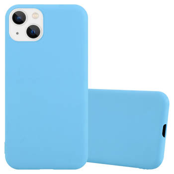 Cadorabo Hoesje geschikt voor Apple iPhone 14 PLUS in CANDY BLAUW - Beschermhoes TPU silicone Case Cover