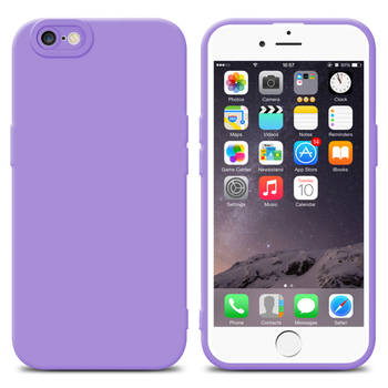 Cadorabo Hoesje geschikt voor Apple iPhone 6 / 6S in FLUID LICHT PAARS - Beschermhoes TPU silicone Cover Case