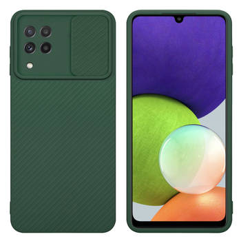 Cadorabo Hoesje geschikt voor Samsung Galaxy A22 4G in Bonbon Groen - Beschermhoes TPU-silicone Case Cover