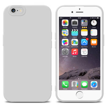 Cadorabo Hoesje geschikt voor Apple iPhone 6 / 6S in FLUID WIT - Beschermhoes TPU silicone Cover Case