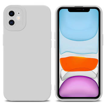 Cadorabo Hoesje geschikt voor Apple iPhone 12 in FLUID WIT - Beschermhoes TPU silicone Cover Case