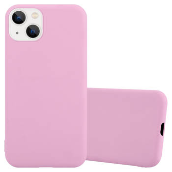 Cadorabo Hoesje geschikt voor Apple iPhone 14 in CANDY ROZE - Beschermhoes TPU silicone Case Cover