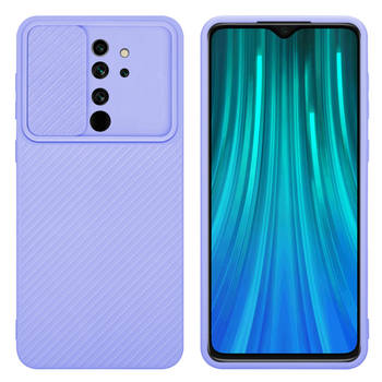 Cadorabo Hoesje geschikt voor Xiaomi RedMi NOTE 8 PRO in Bonbon Paars - Beschermhoes TPU-silicone Case Cover