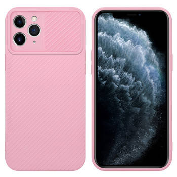 Cadorabo Hoesje geschikt voor Apple iPhone 11 PRO MAX in Bonbon Roze - Beschermhoes TPU-silicone Case Cover