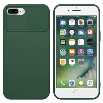 Cadorabo Hoesje geschikt voor Apple iPhone 7 PLUS / 7S PLUS / 8 PLUS in Bonbon Groen - Beschermhoes TPU-silicone Case