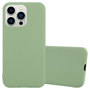 Cadorabo Hoesje geschikt voor Apple iPhone 14 PRO in CANDY PASTEL GROEN - Beschermhoes TPU silicone Case Cover
