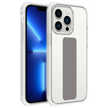 Cadorabo Hoesje geschikt voor Apple iPhone 11 PRO MAX Cover in GRIJS - Beschermhoes TPU silicone Case met houder