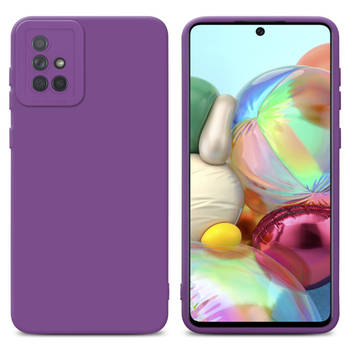 Cadorabo Hoesje geschikt voor Samsung Galaxy A71 4G in FLUID MAT PAARS - Beschermhoes TPU silicone Cover Case