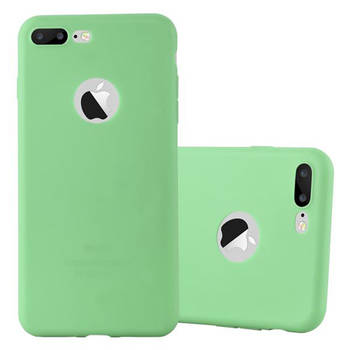 Cadorabo Hoesje geschikt voor Apple iPhone 7 PLUS / 7S PLUS / 8 PLUS in CANDY PASTEL GROEN - Beschermhoes TPU silicone