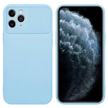 Cadorabo Hoesje geschikt voor Apple iPhone 11 PRO in Bonbon Licht Blauw - Beschermhoes TPU-silicone Case Cover