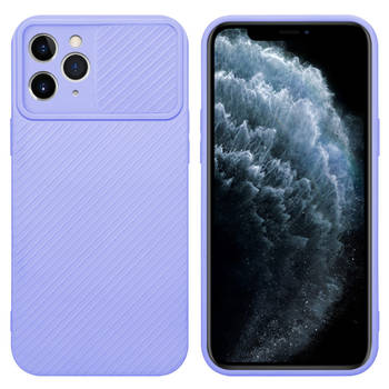 Cadorabo Hoesje geschikt voor Apple iPhone 11 PRO MAX in Bonbon Paars - Beschermhoes TPU-silicone Case Cover