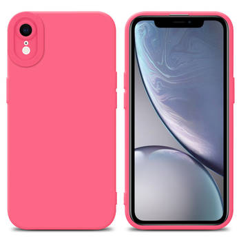 Cadorabo Hoesje geschikt voor Apple iPhone XR in FLUID ROOD - Beschermhoes TPU silicone Cover Case