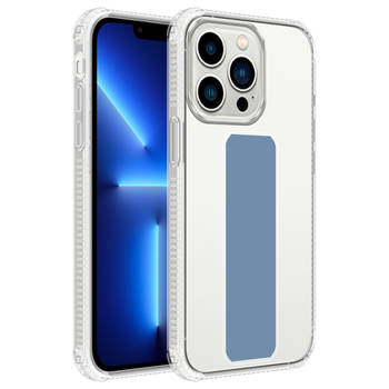 Cadorabo Hoesje geschikt voor Apple iPhone 13 PRO MAX Cover in LICHTBLAUW - Beschermhoes TPU silicone Case met houder