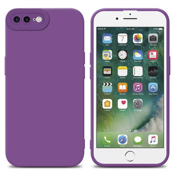 Cadorabo Hoesje geschikt voor Apple iPhone 7 PLUS / 7S PLUS / 8 PLUS in FLUID MAT PAARS - Beschermhoes TPU silicone