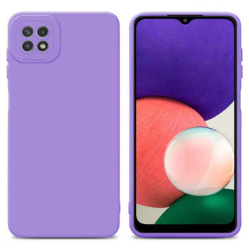 Cadorabo Hoesje geschikt voor Samsung Galaxy A22 5G in FLUID LICHT PAARS - Beschermhoes TPU silicone Cover Case