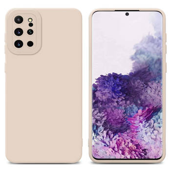 Cadorabo Hoesje geschikt voor Samsung Galaxy S20 PLUS in FLUID CREAM - Beschermhoes TPU silicone Cover Case