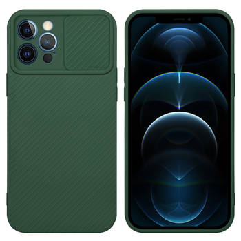 Cadorabo Hoesje geschikt voor Apple iPhone 12 PRO MAX in Bonbon Groen - Beschermhoes TPU-silicone Case Cover